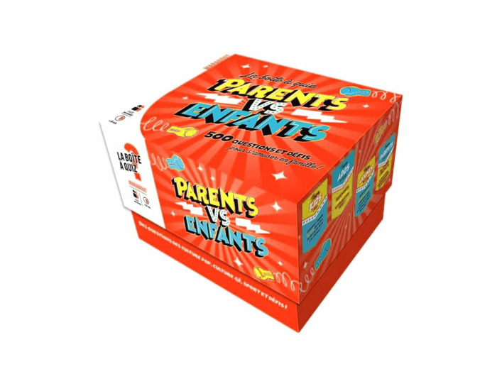 LA BOITE PARENTS VS ENFANTS - 500 QUESTIONS ET DEFIS POUR S'AMUSER EN FAMILLE !
