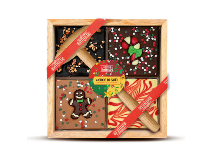 Chocolat à casser 4 en 1 Noël 350g