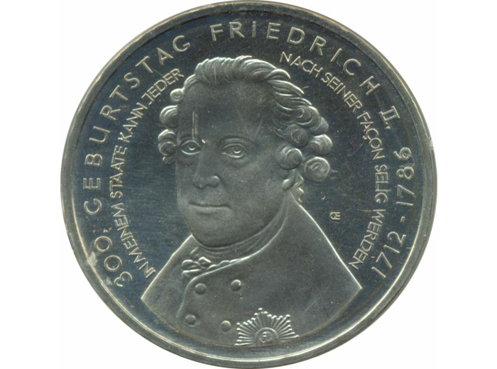 Allemagne 2012 A 10 EURO 300 ANS FREDERIC LE GRAND