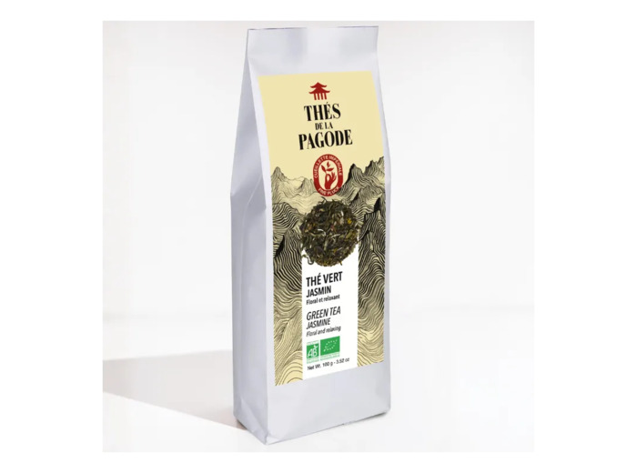 Thé vert Jasmin Bio-100g-Thés de la Pagode