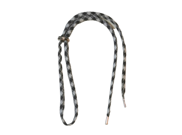 Collier en Tissu 60cm réglable - Nuancé Gris