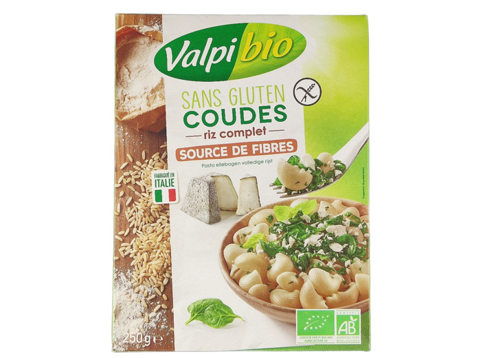 Coudes Riz Complet Sans Gluten Bio 250g