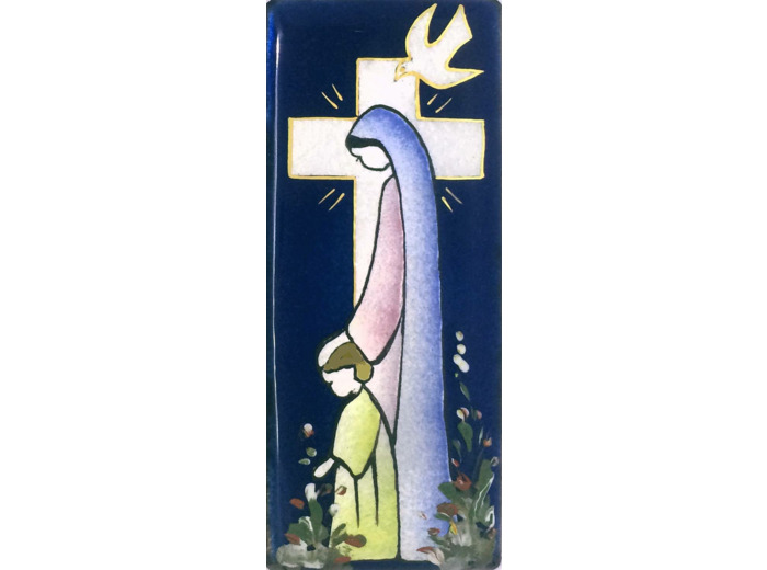 Vierge à la croix 12X5cm - EMAUX DU LIBAN