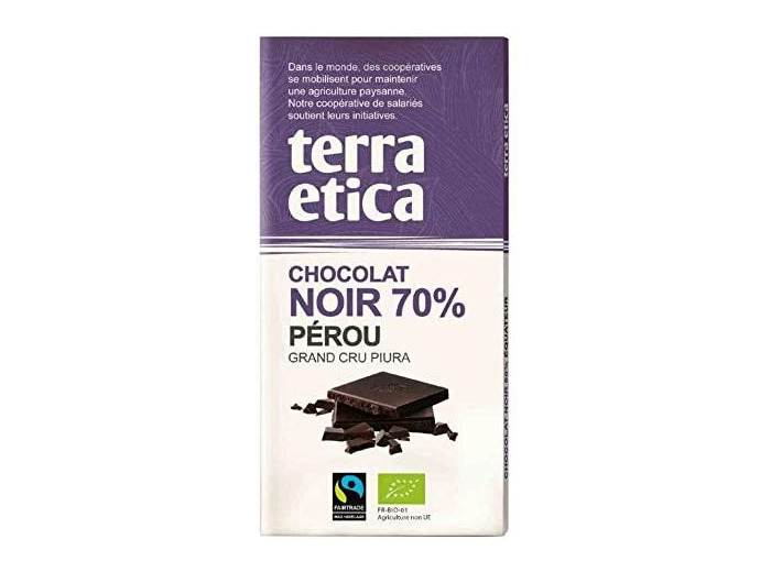 CHOCOLAT NOIR PEROU 70% 100G Terra Etica