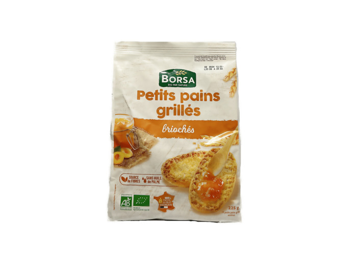 Petits Pains Grillés Briochés Bio 225g