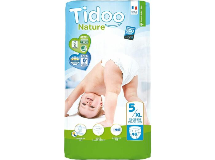 COUCHES BEBE T5 JUNIOR 12-25KG (46) Tidoo night and day