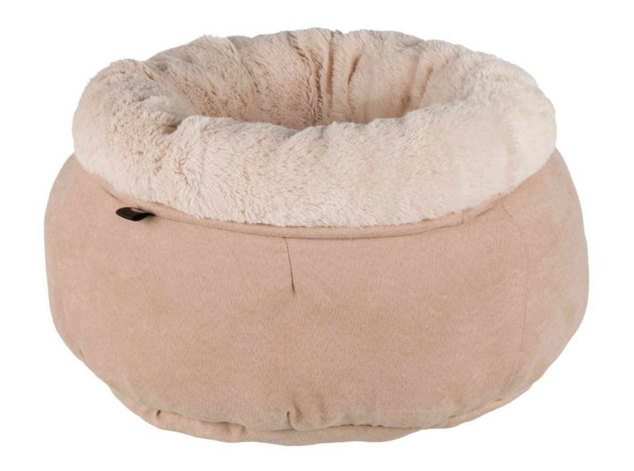 Corbeille en peluche douce & aspect suédine retroussable