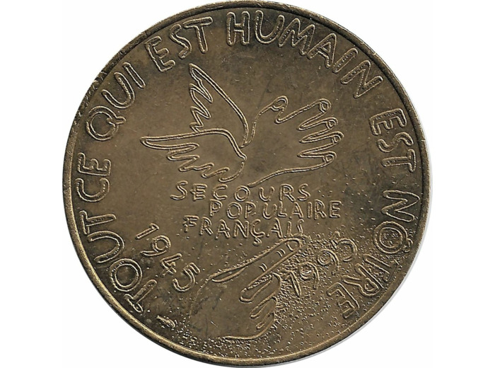 MEDAILLE - 50 ANS DU SECOURS POPULAIRE FRANCAIS SUP/NC