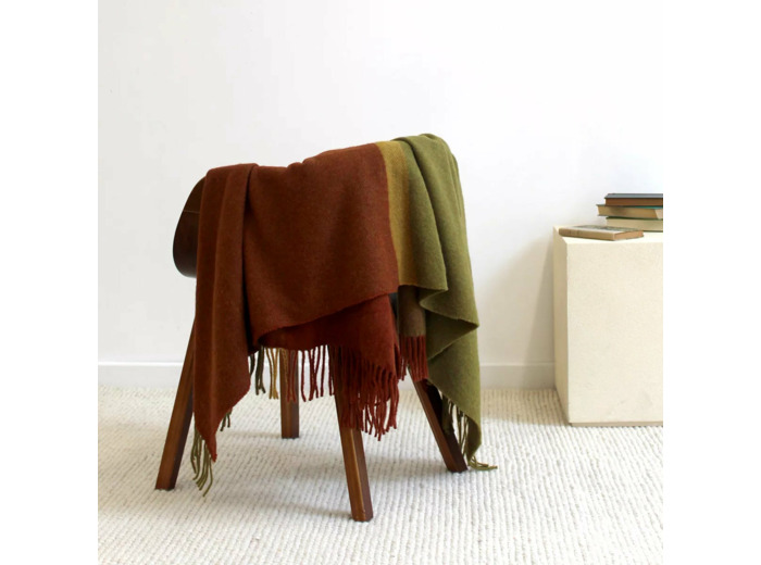 Plaid QUADRATO ROUILLE Garnier-Thiebaut