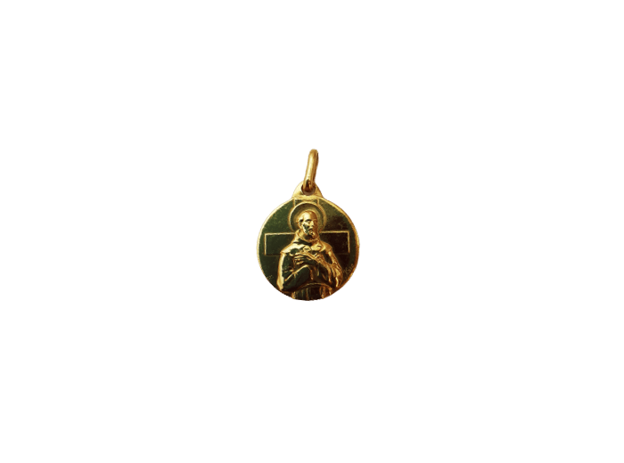 Médaille 18mm en Laiton - ST FRANCOIS