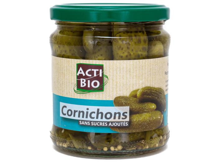 Cornichons en Bocal Sans Sucre Ajoutés Bio 330g