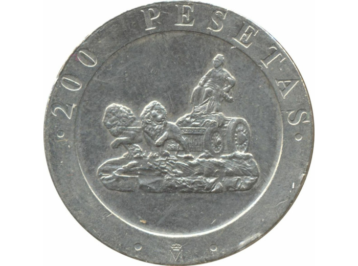 ESPAGNE 200 PESETAS 1990 TTB+