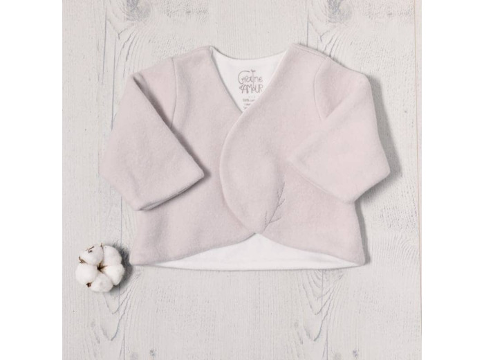 Ensemble bébé Brassière et son pyjama en polaire bio