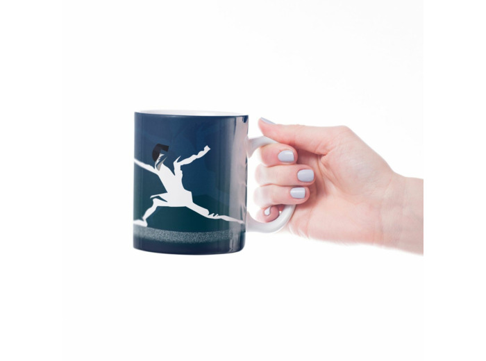 Tasse ou mug "l'escrime en bleu" - Personnalisable