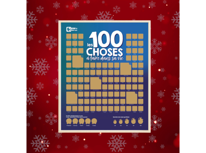 100 choses à faire dans sa vie - Poster à gratter olfactif