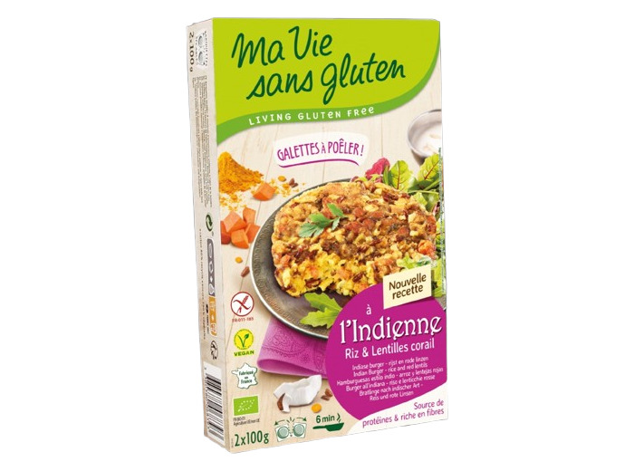 Galettes bio à l’indienne SANS GLUTEN-2X100G