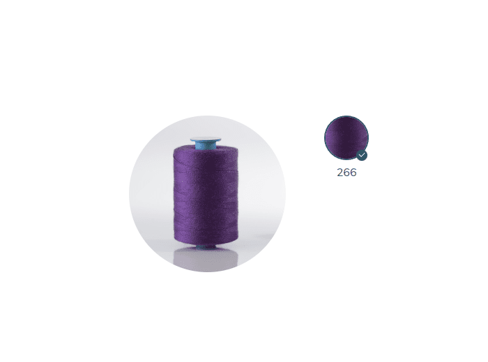 ZX 35 - 266 VIOLET FIL À COUDRE 100% POLYESTER TRÈS RÉSISTANT bobine 500m
