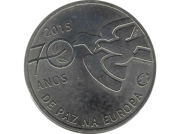 PORTUGAL 2015 2.50 EURO 70 ANS DE LA PAIX EN EUROPE SUP