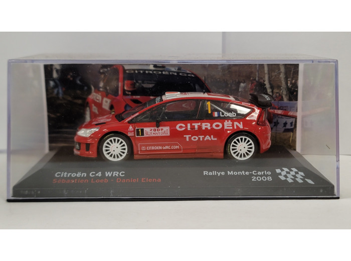 CITROEN C4 WRC MONTE CARLO 2008 S. LOEB 1/43 BOITE D'ORIGINE