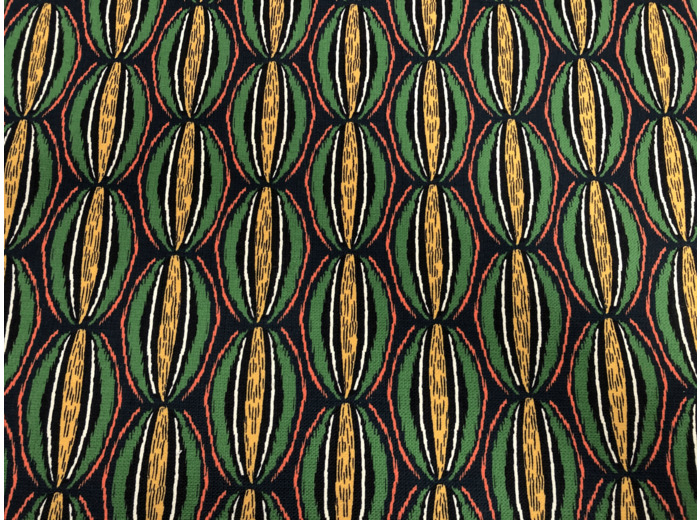 Tissu exterieur outdoor Big Manioc laize 150cm déperlant