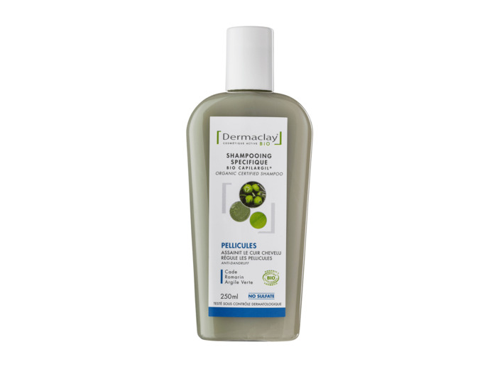 Shampooing Argile verte-Anti pellicules-250ml-Dermaclay