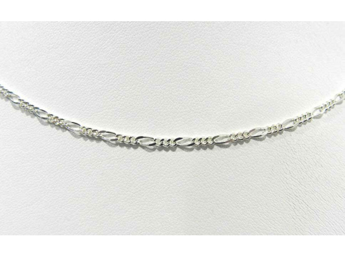 Chaîne en Argent 925 - 40cm- Maille INTERCALEE