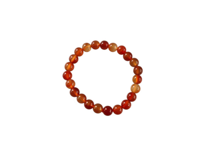 Bracelet en cornaline 8 mm