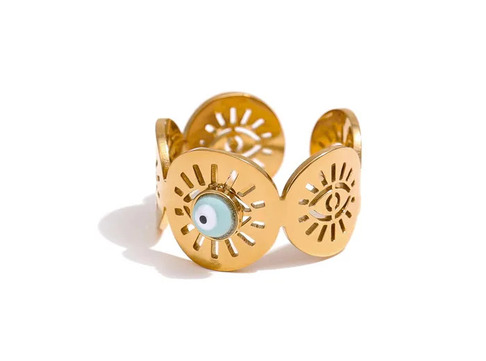 Bague Majestueuse Doré Or Fin Tendance