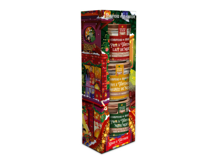 Coffret 3 pâtes à tartiner de Noël 3x100g