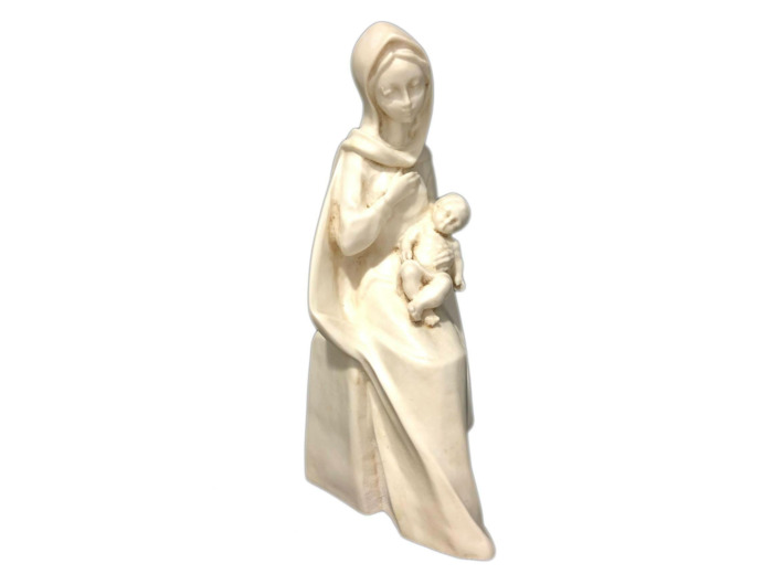 Vierge de Bonté en résine ton IVOIRE 16cm