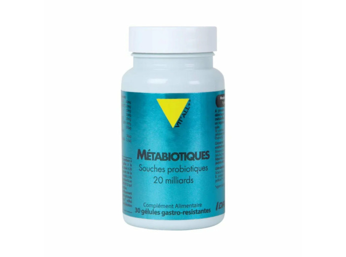 Métabiotiques-Souches probiotiques-30gélules-Vit'all+