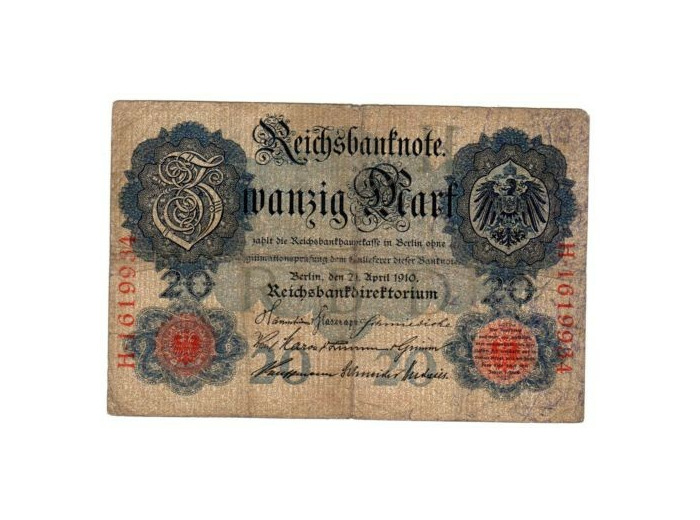 Allemagne 20 MARK 21/04/1910 TB+