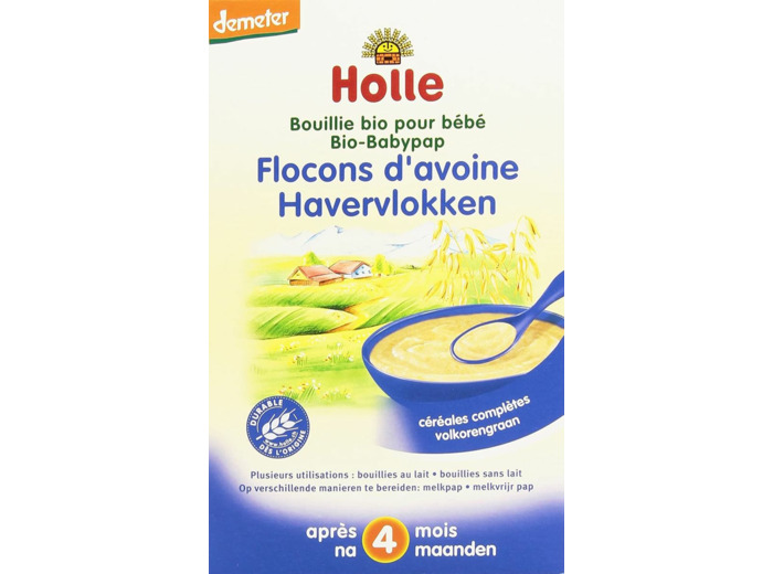 Bouillie flocons d avoine 250g HOLLE BABY FOOD