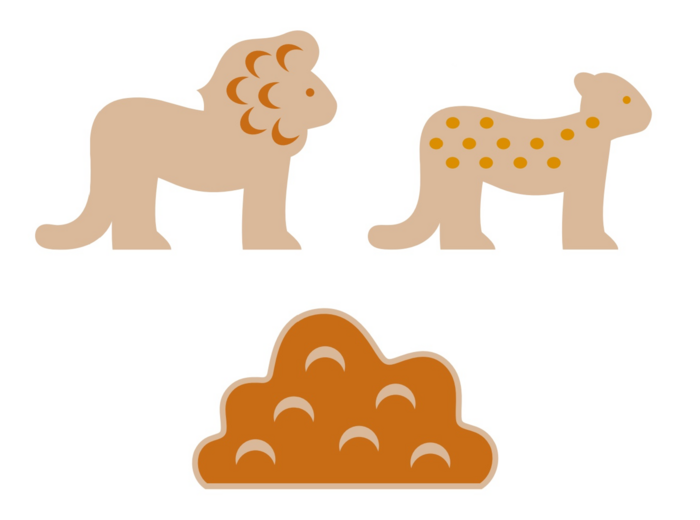 Coffret Lion + boite craft 12x18.5cm