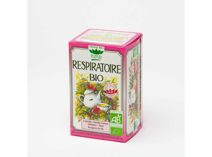 Tisane respiratoire bio-20 sachets-Romon Nature