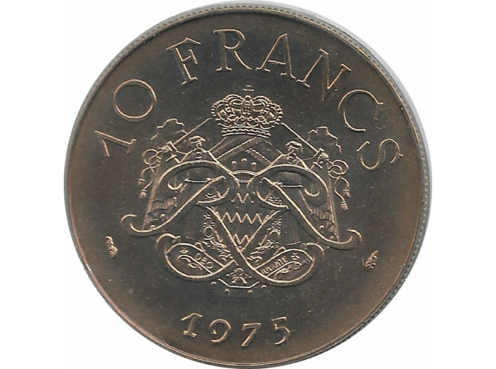 MONACO 10 FRANCS 1975 FDC