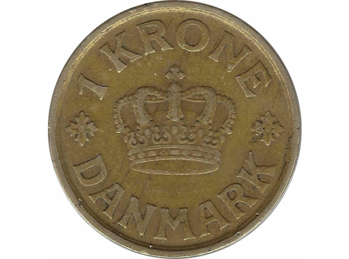 DANEMARK 1 KRONE 1926 HCNGJ TB+