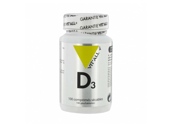 Vitamine D3-800UI-100 comprimés-Vit'all+