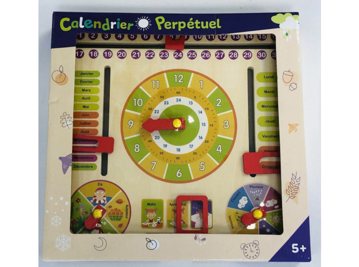 CALENDRIER PERPETUEL EN BOIS NEUF