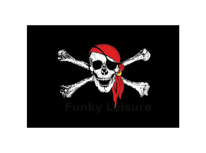 Drapeau Jolly Roger Red Cap