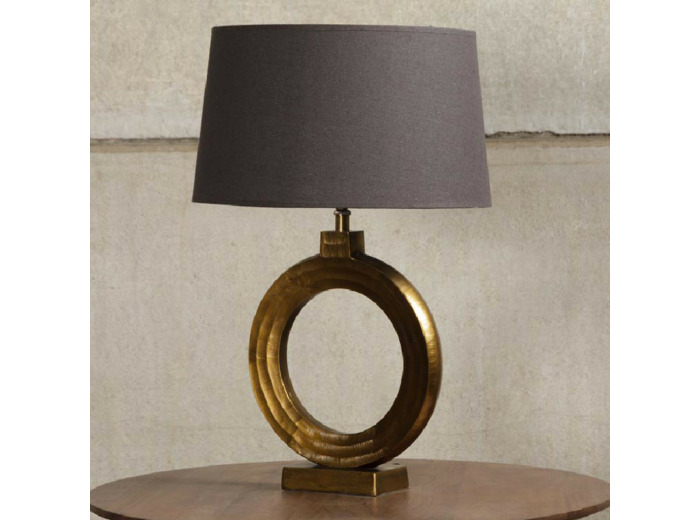 Lampe ronde dorée Lorentz 38x29cm
