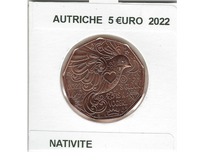 AUTRICHE 2022 5 EURO NATIVITE SUP