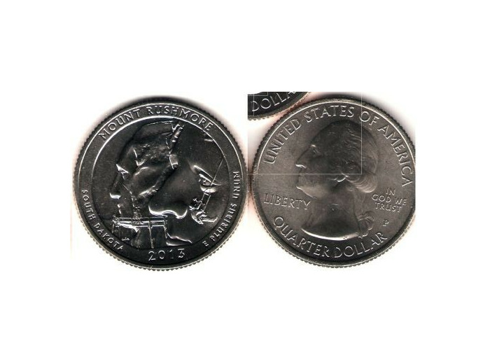 AMERIQUE (U.S.A) 1/4 DOLLAR 2013 P MOUNT RUSHMORE SUP-