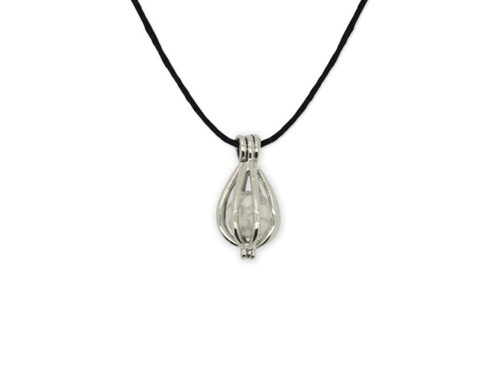 Pendentif cage Howlite