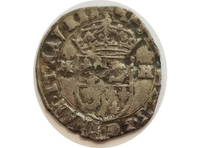 HENRI IV (1589-1610) DOUZAIN DU DAUPHINE 1596 Z (Grenoble) 2ème type TB