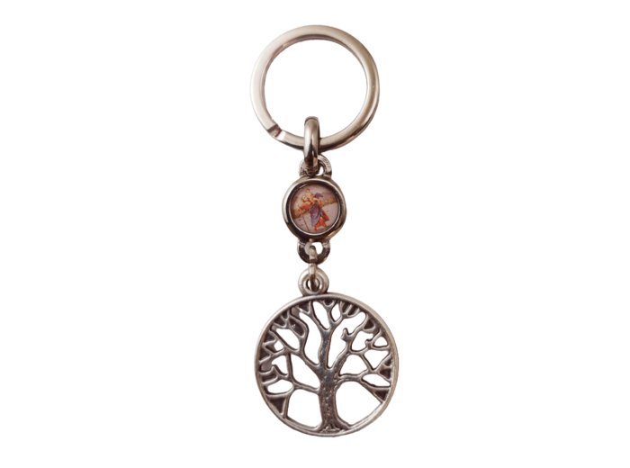 Porte-Clefs métal- Arbre de Vie ajouré- St Christophe