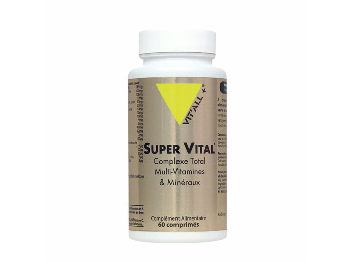 Super vital multi-vitamines et minéraux-30-60-90 comprimés-Vit'all +