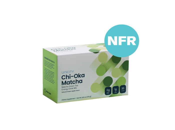 Chi-oka matcha Saveur Pomme verte (30 sachets de 9gr)