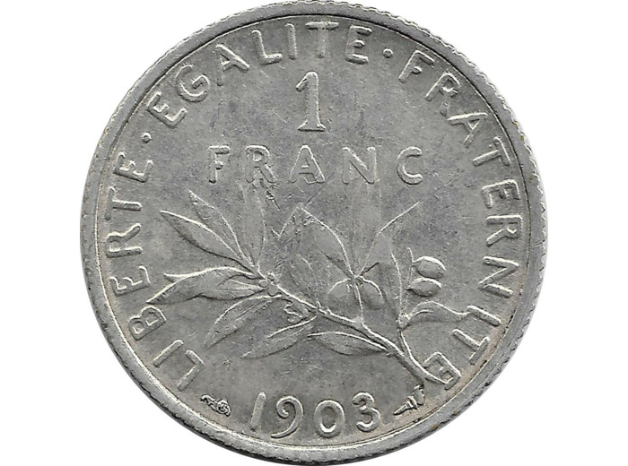 FRANCE 1 FRANC SEMEUSE 1903 TTB
