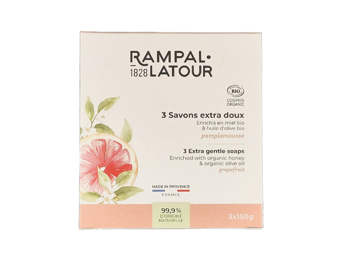 Savons Miel Pamplemousse 3x150g